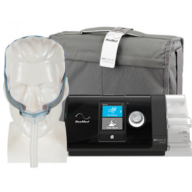 CPAP automático AirSense S10 AutoSet com Umidificador e Máscara nasal AirFit P10