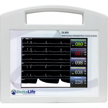 Monitor Multiparamétrico Veterinário DL900 Touch Screen