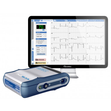 Eletrocardiógrafo de 12 derivações simultâneos para computador ECG PC - TEB