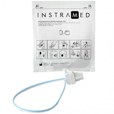 Eletrodo tipo pá Infantil para Desfibrilador Cardioversor Original Instramed