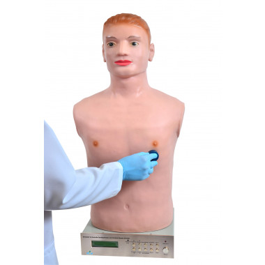 Simulador de Ausculta Cardiopulmonar c/ Controle Remoto