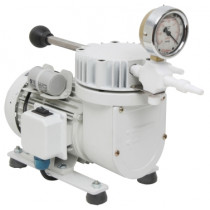 Bomba de vácuo tipo diafragma a seco com proteção em PTFE Fisatom 825T Bomba de vácuo tipo diafragma a seco com proteção em PTFE Fisatom 825T