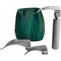 Kit Laringoscópio LED de Fibra Ótica Missouri 3 Lâminas curvas Kit Laringoscópio LED de Fibra Ótica Missouri 3 Lâminas curvas