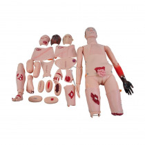 Manequim Bissexual Adulto com Trauma e Feridas para Treino de Enfermagem Manequim Bissexual Adulto com Trauma e Feridas para Treino de Enfermagem