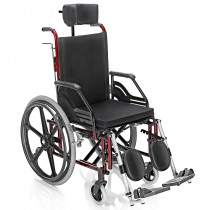 Cadeira de Rodas Reclinável Confort Tetra 44cm Vinho - Prolife Cadeira de Rodas Reclinável Confort Tetra 44cm Vinho - Prolife