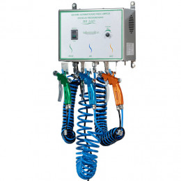 Conjunto Pistolas Pressurizada para Limpeza de água ar e detergente enzimático