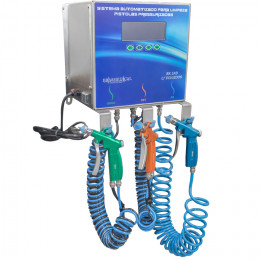 Pistolas de Limpeza Pressurizada de água ar comprimido e detergente com diluidor