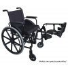 Cadeira de Rodas Dobrável em X com Opção de Apoio de Panturrilhas Ortomobil OS1