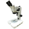 Microscópio Estereoscópico Binocular Zoom 1X ~ 4X Aumento 10X ~ 160X e Iluminação Transmitida e Refletida LED
